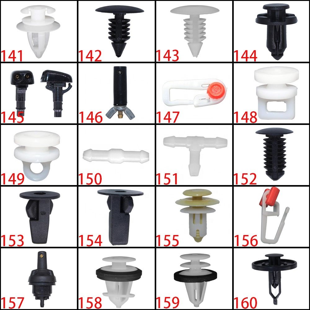 Hot Sale Clips Car Door Panel Buckle Interior Clip Plastic Fasteners 100PCS/BAG Bumper Clips Fasteners Auto