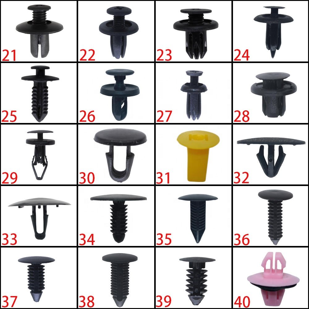 Hot Sale Clips Car Door Panel Buckle Interior Clip Plastic Fasteners 100PCS/BAG Bumper Clips Fasteners Auto