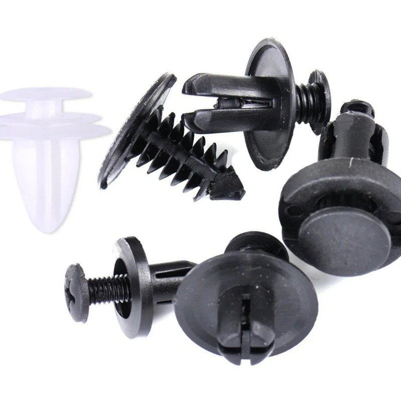 100PCS OPP Bag Mixed Pack 6 Kinds Universal Car Buckle Plastic Fixed Buckle Fastener Expansion Screw Plastic Auto Fastener Kit