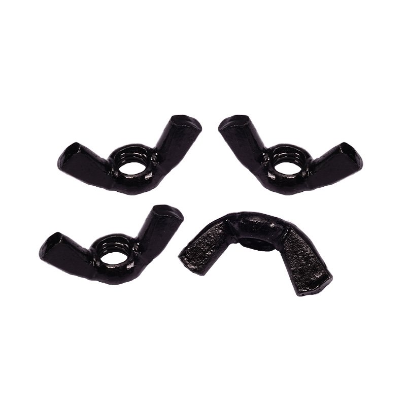 White Yellow Black Zinc Plated Carbon Steel Wing Nuts butterfly Nuts