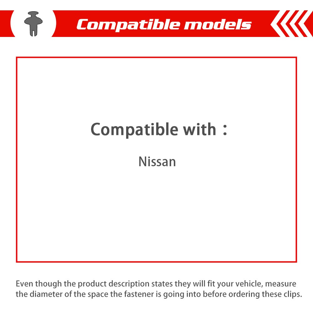 QGZ203 Auto Accessories Car Door Panel Trim Fender Bumper Nylon Plastic Clips Auto Fastener for Nissan