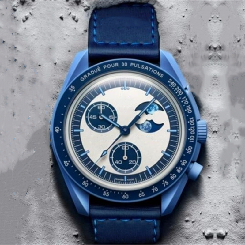 Mars Mercury Venus Earth Moon Jupiter Sun Saturn Neptune Pluto Men's Quartz Watch Sample Swatchsx Wholesale Custom