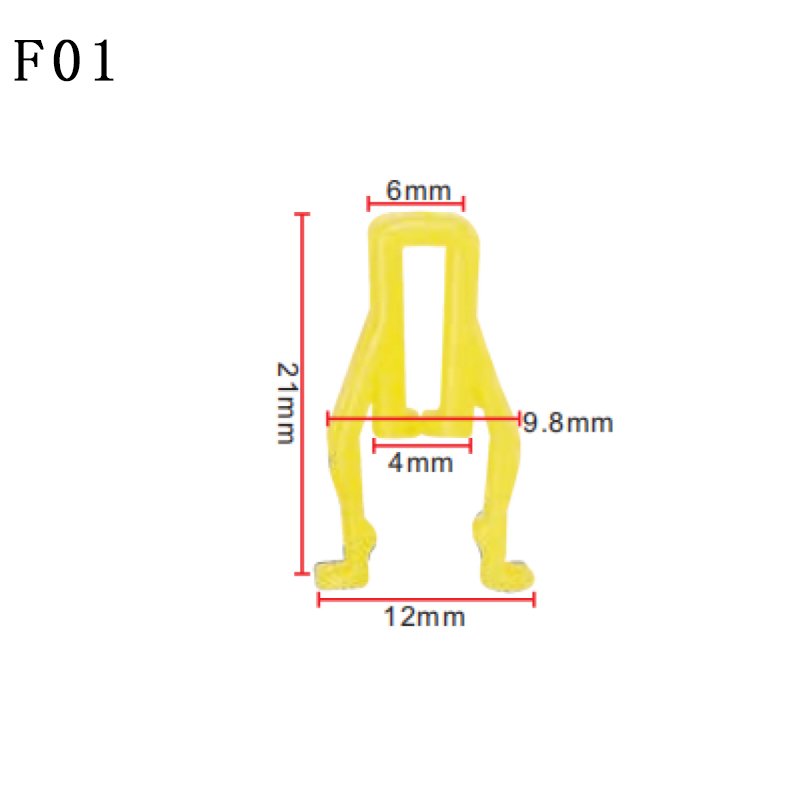F01 Hot Sale colorful auto door panel clips car plastic clips automotive clips