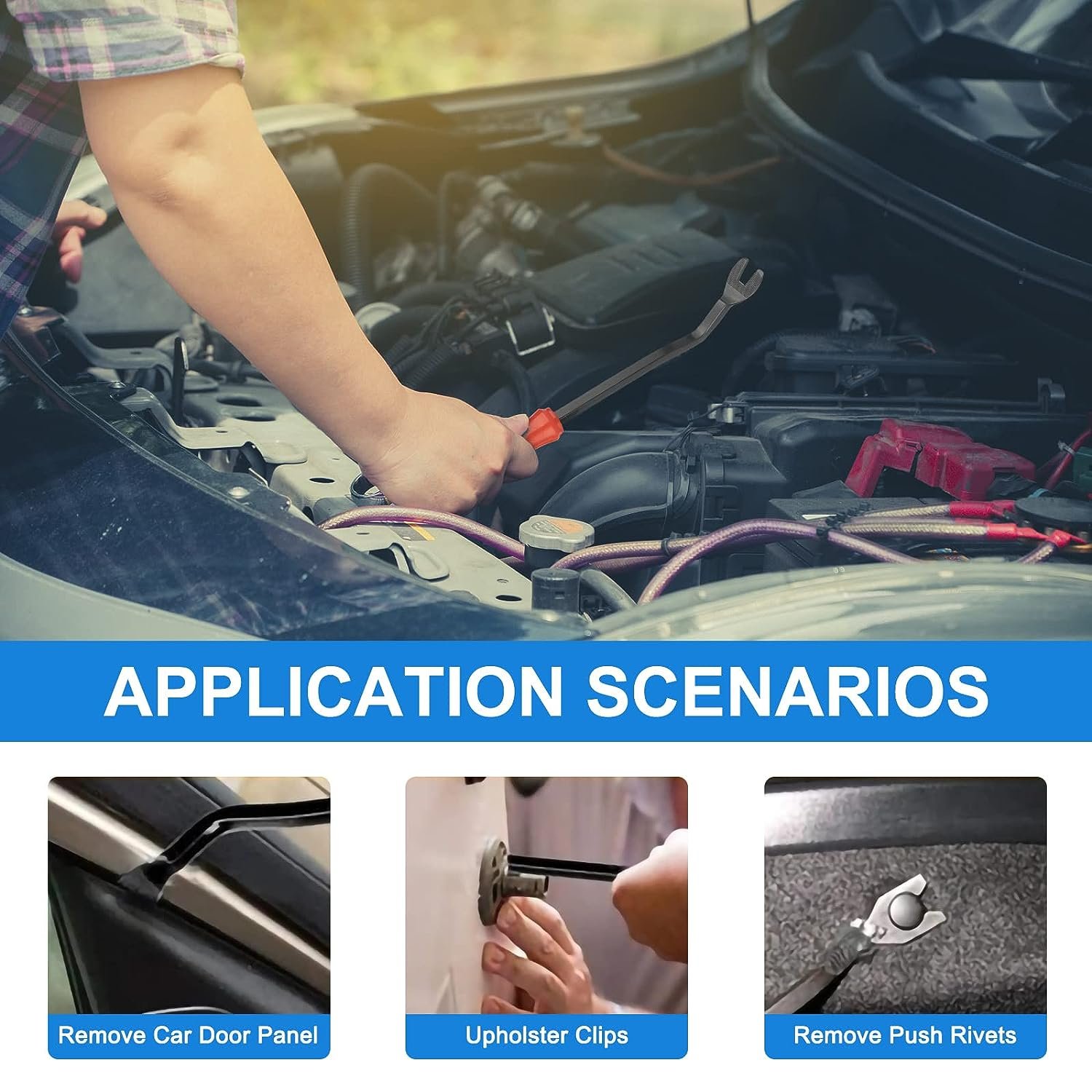 Hot Sell 120PCS Universal Auto Plastic Car Clips & Fasteners For Bumper Push Retainer Trim Fender Door Panel Body