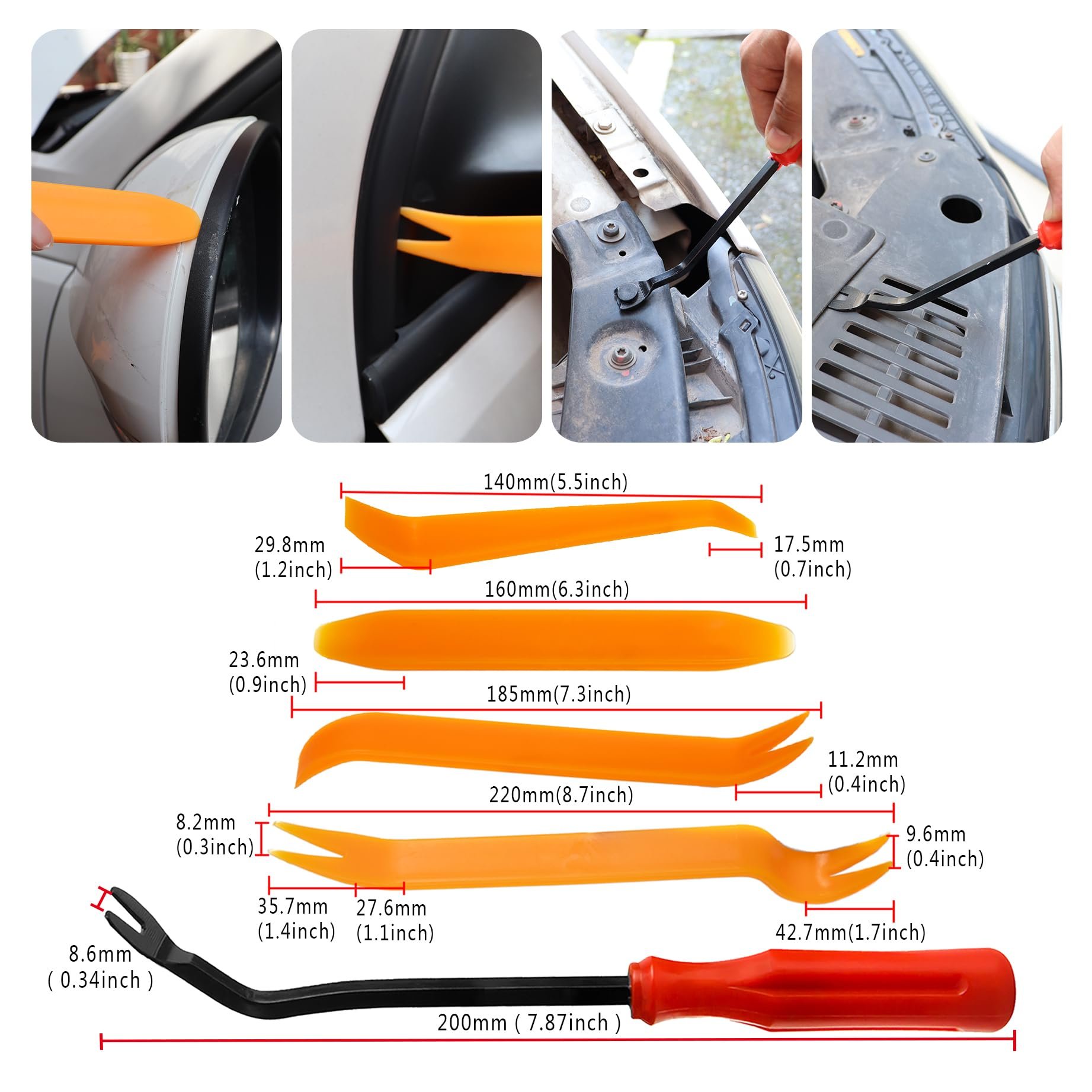 Car Retainer Clips Auto Body Push Fasteners 1355PCS Automotive Bumper Clips Matle Screw Panel Plastic Rivets with Remover Kit