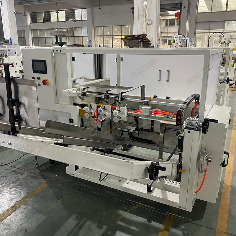 Brand New QFP Melt Packaging Tape Carton Sealer Hot Sale Glue Bottom Seal Case Erector Equipment Food Packing Plastic Original