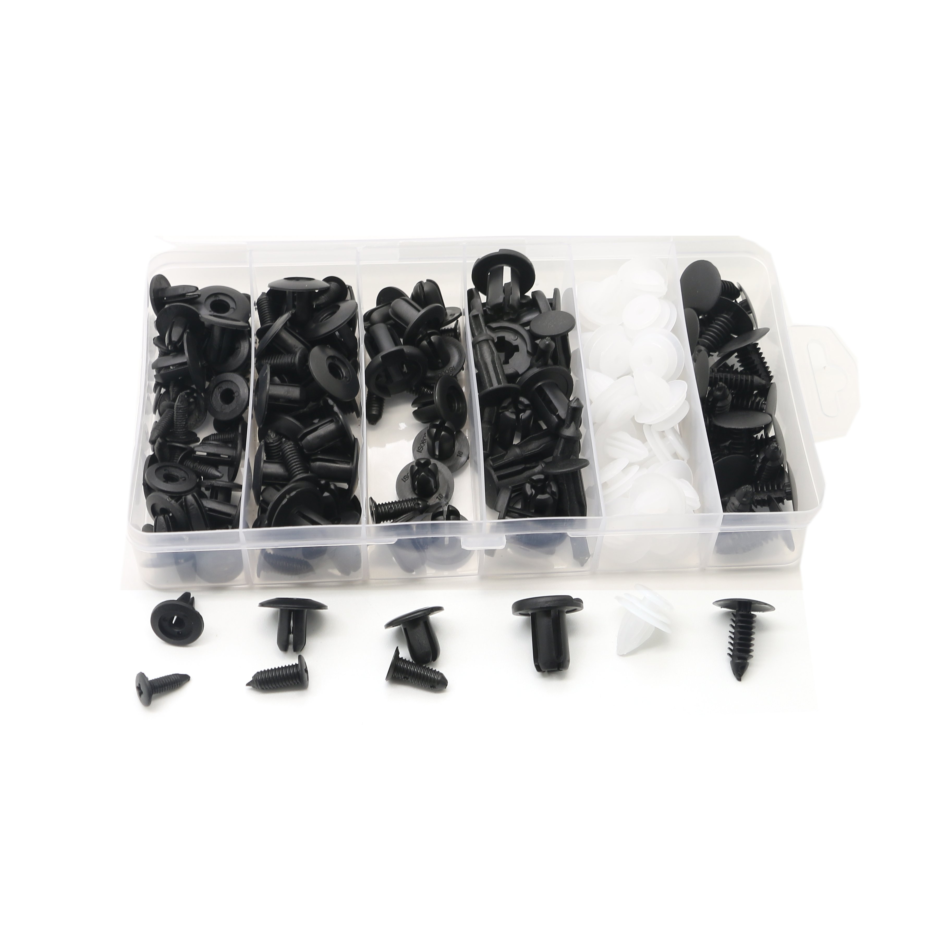 100PCS Auto car buckle box 100PCS combination set bumper buckle