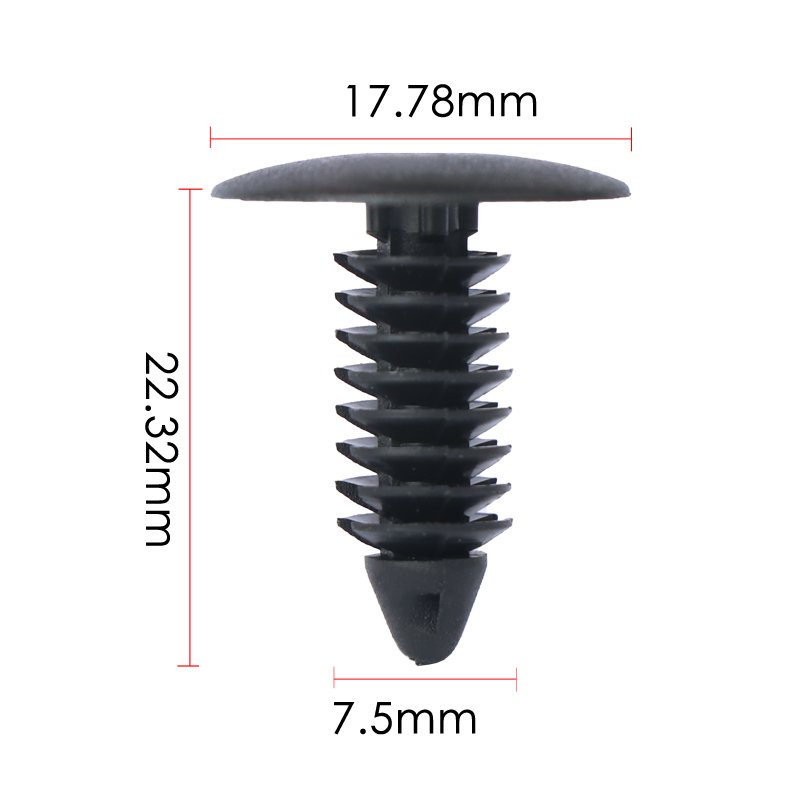 60pcs 6 types mixed Car universal Retainer Clips & Plastic Fasteners Kit black Rivet screw auto body bumper fender Clips set