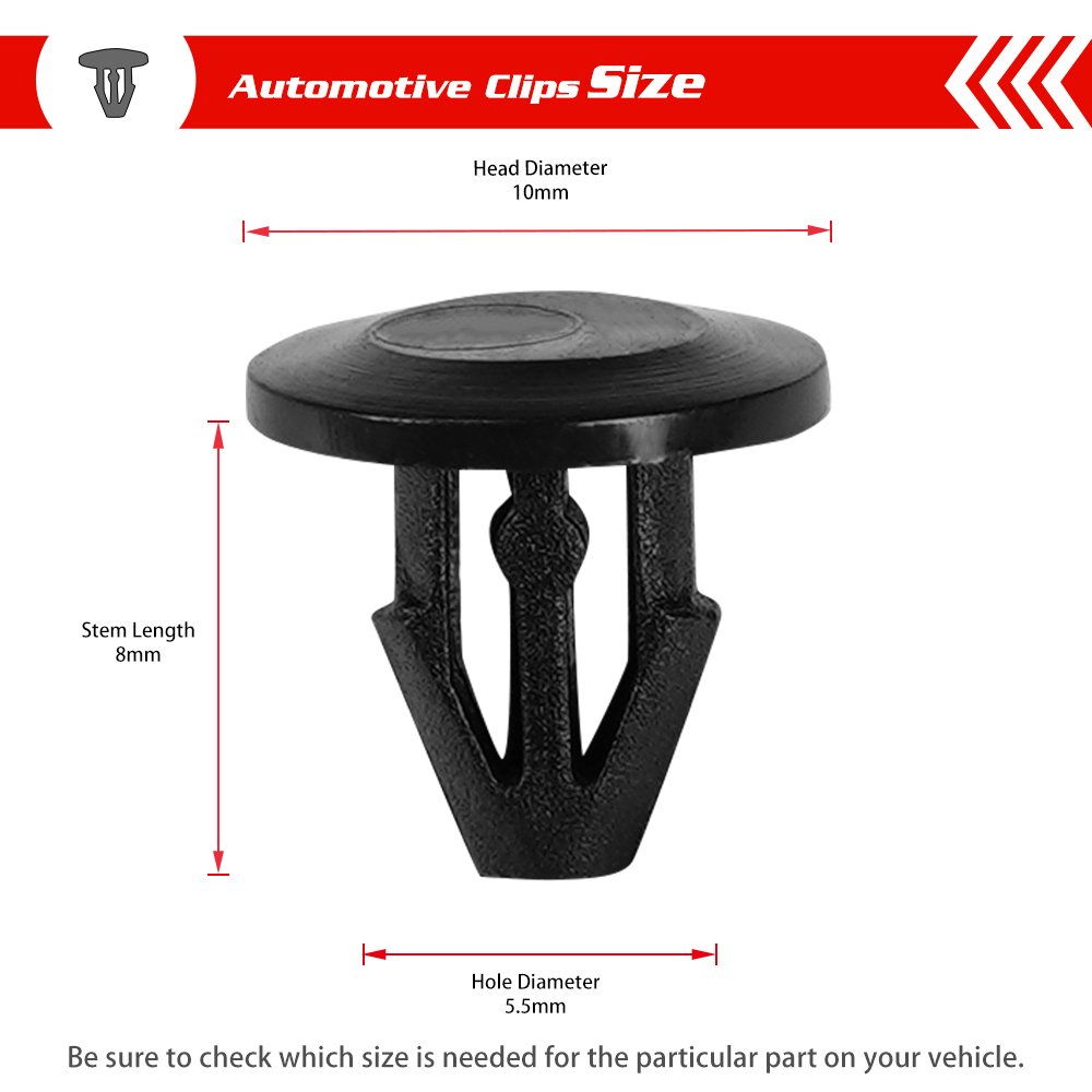 QGZ199 Auto Car Fixed Nail for Sealing Strip of Plastic Fastener for Automobile Clips for Honda/Toyota/Ford/Audi/Landrover