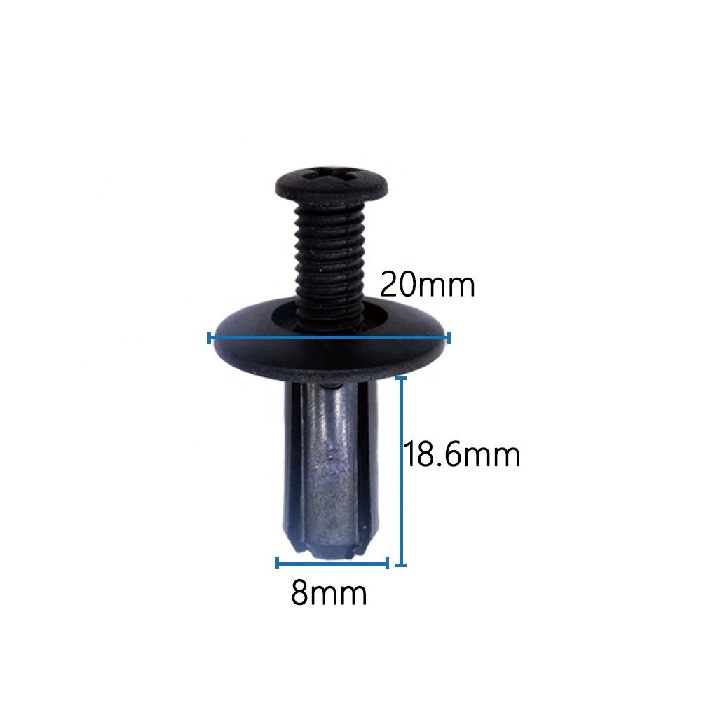 Auto Bumper Clips Car Fasteners Plastic Rivet Fasteners Fender Clips Universal Parts Expansion Fasteners for Lengthening 8mm