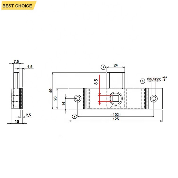 GL-14148 Steel Cabinet Lock Metal Budget Lock for Access Doors