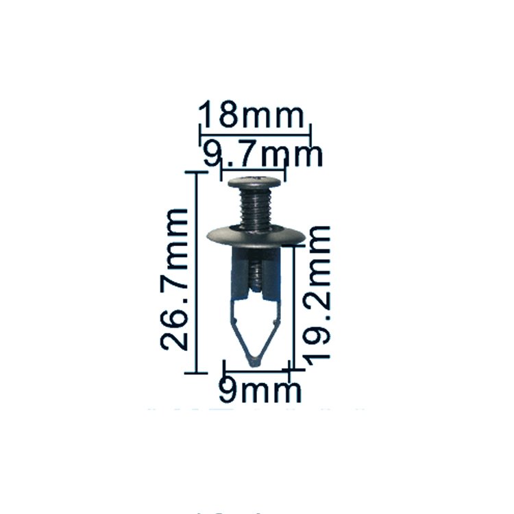 Nylon Auto Fastener Plastic Fender Rivet Clip Kit Door Trim Panel Clips Car Bumper Retainer Clips