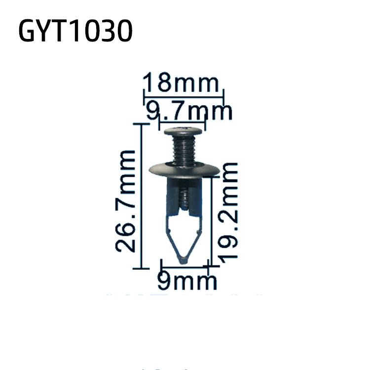 Nylon Auto Fastener Plastic Fender Rivet Clip Kit Door Trim Panel Clips Car Bumper Retainer Clips