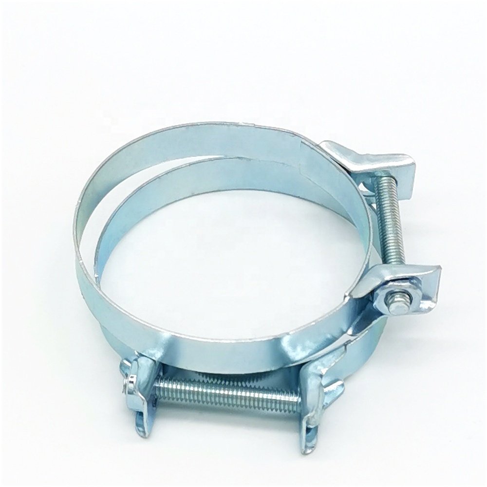 Custom Auto Steel Fuel Hoses Clamp Zinc Finish Metal Carburetor Interface Intake Pipe Hoop & Card Holder