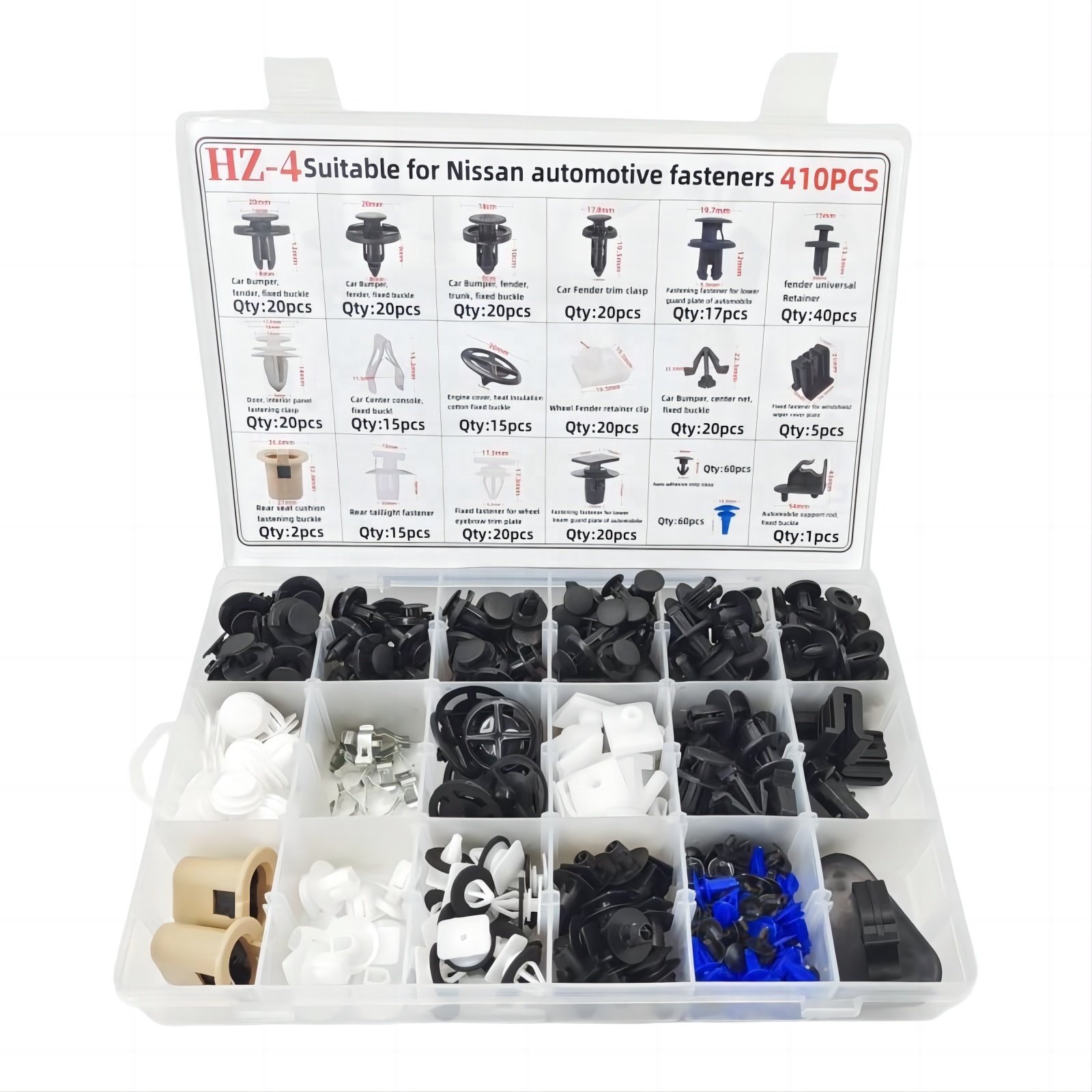 0155305933 Fender Liner Clips Plastic Auto Clips and Fasteners For Nissan