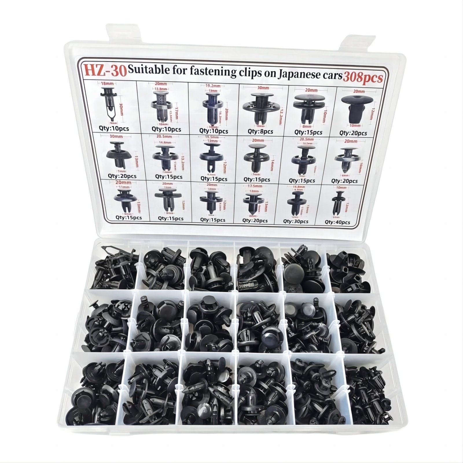 0155305933 Fender Liner Clips Plastic Auto Clips and Fasteners For Nissan
