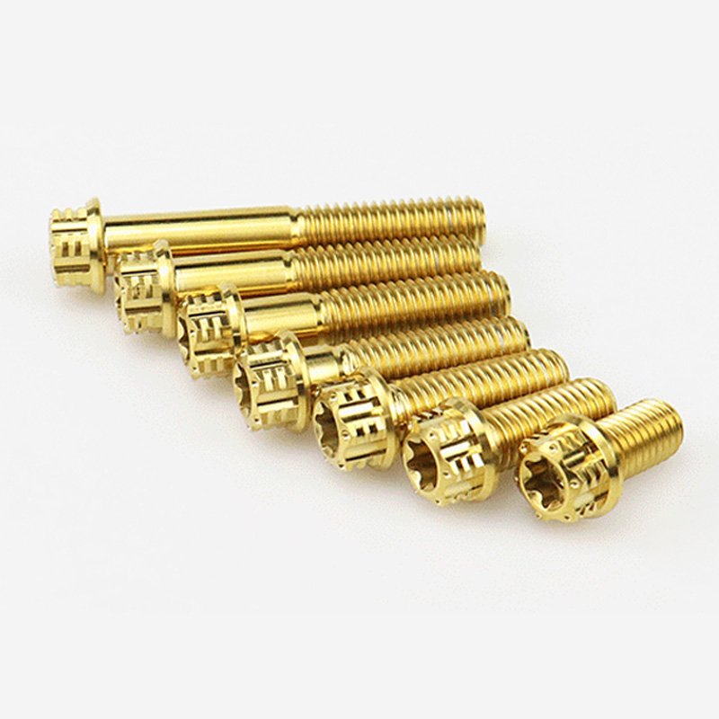 Titan M6 M8 Titanium Bolts Torx Flange Ti Bolts for Motorcycle Titanium Screws Ti Fasteners