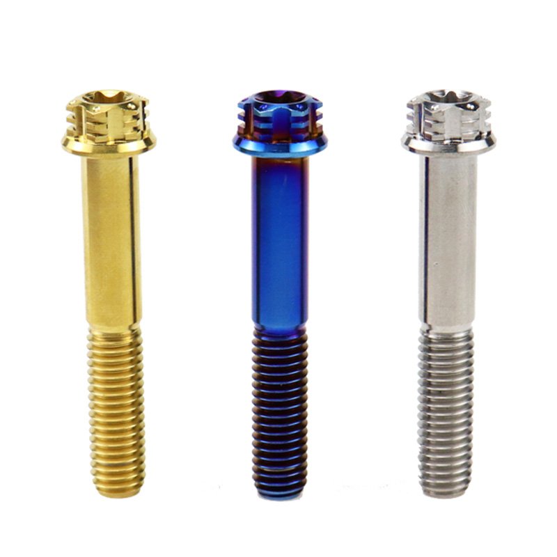 Titan M6 M8 Titanium Bolts Torx Flange Ti Bolts for Motorcycle Titanium Screws Ti Fasteners