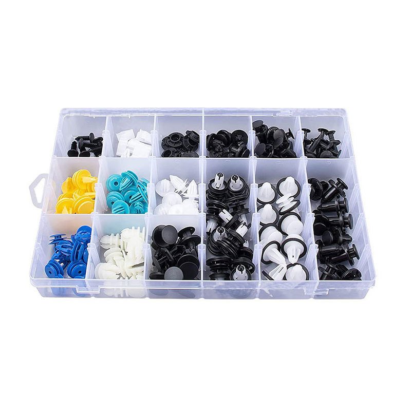 150 PCS Car Push Retainer Clips & Auto Fasteners Assortment 15 kinds Most Popular Sizes Bumper Fender Rivets For Tesla