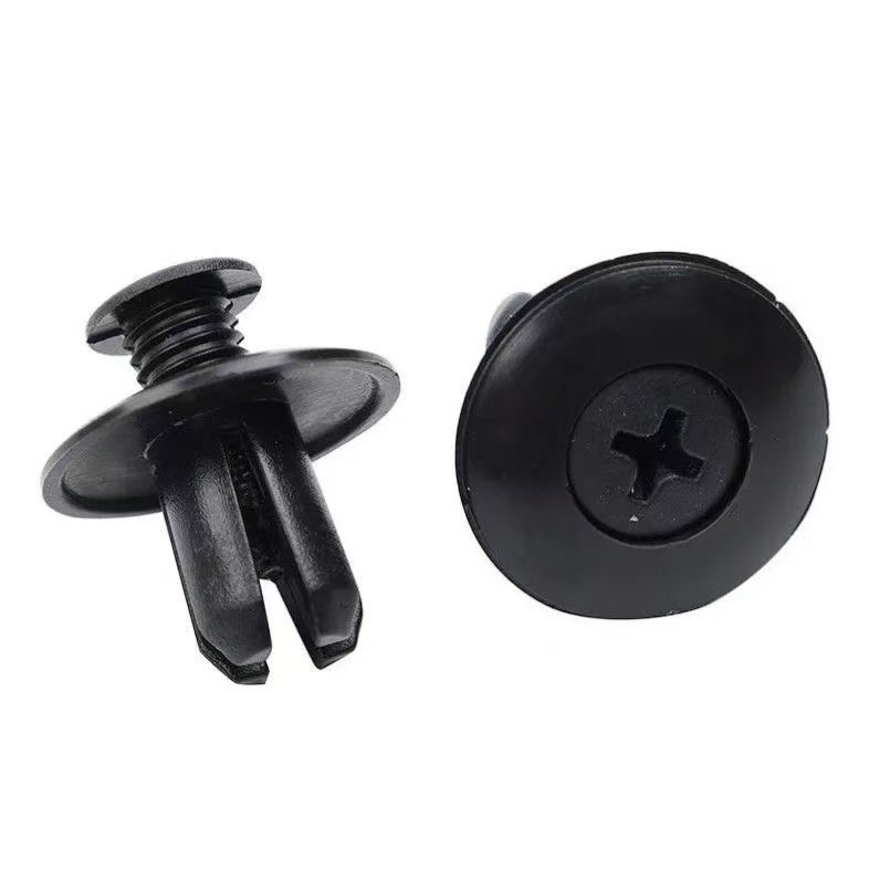 Pack of 100 Universal Plastic Fastener Retainer Clips 6mm-10mm Hole Screw Bumper Fender Clip Buckle Auto Car Repair Parts