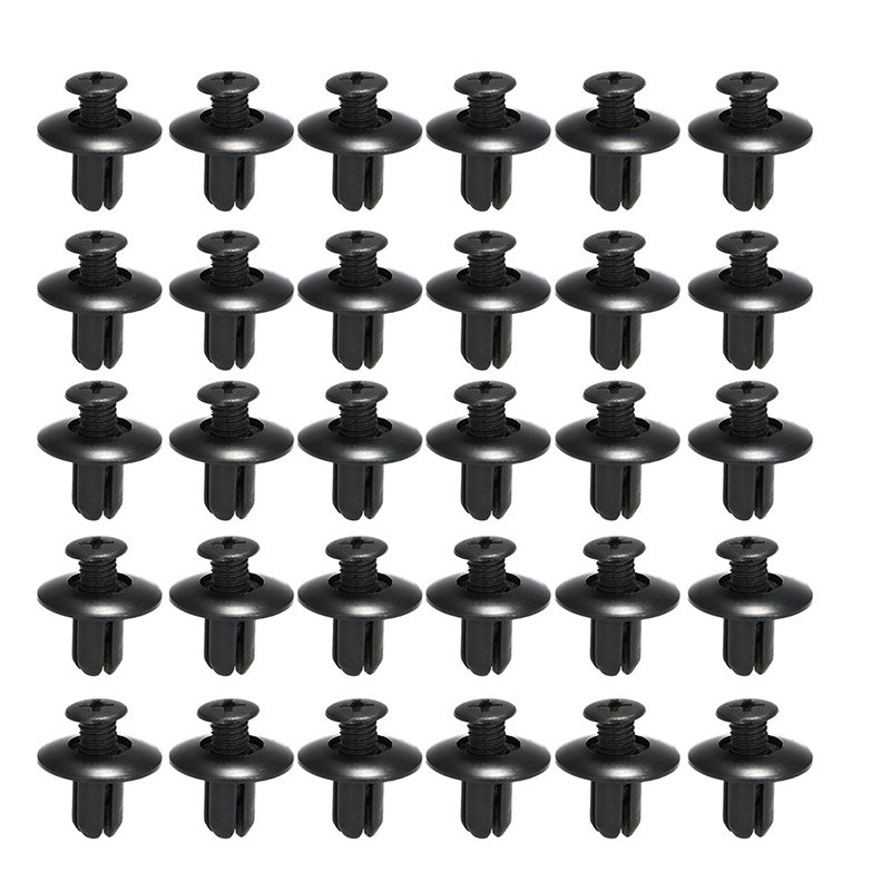 190pcs Car Retainer Clips 6 Size Plastic Fasteners Kit Auto Trim Panel Clip Mixed Car Body Bumper Rivet Set