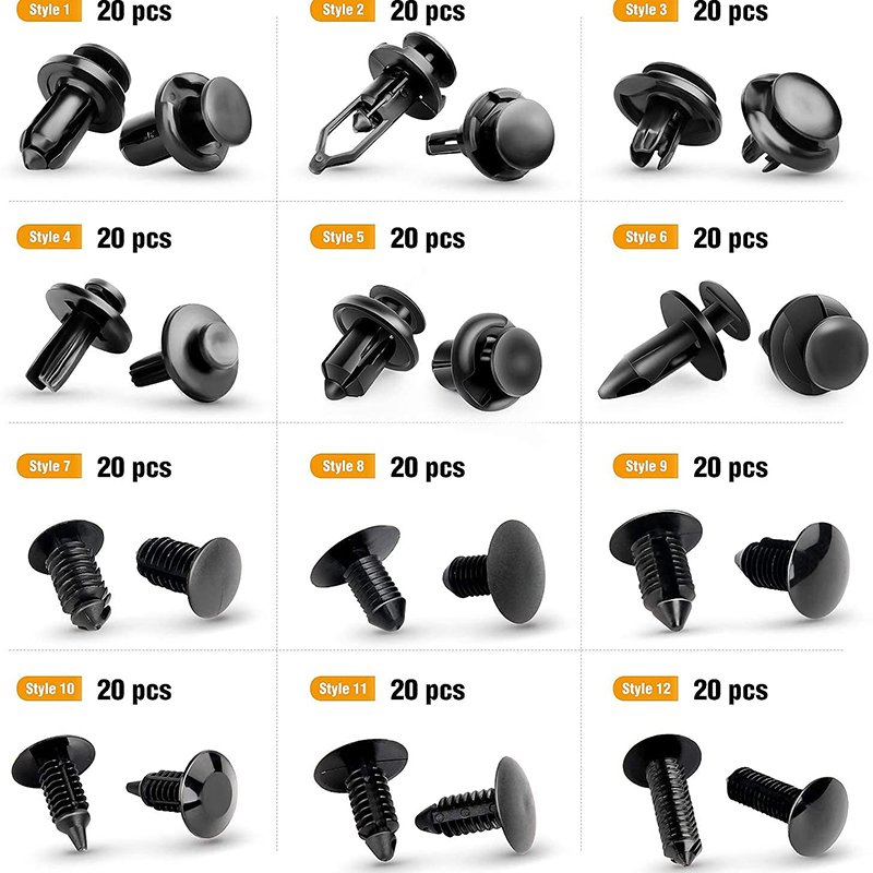 240pcs DIY Grade Auto Bumper Push Retainer Car Plastic Rivets Fasteners OEM & ODM Customized Support