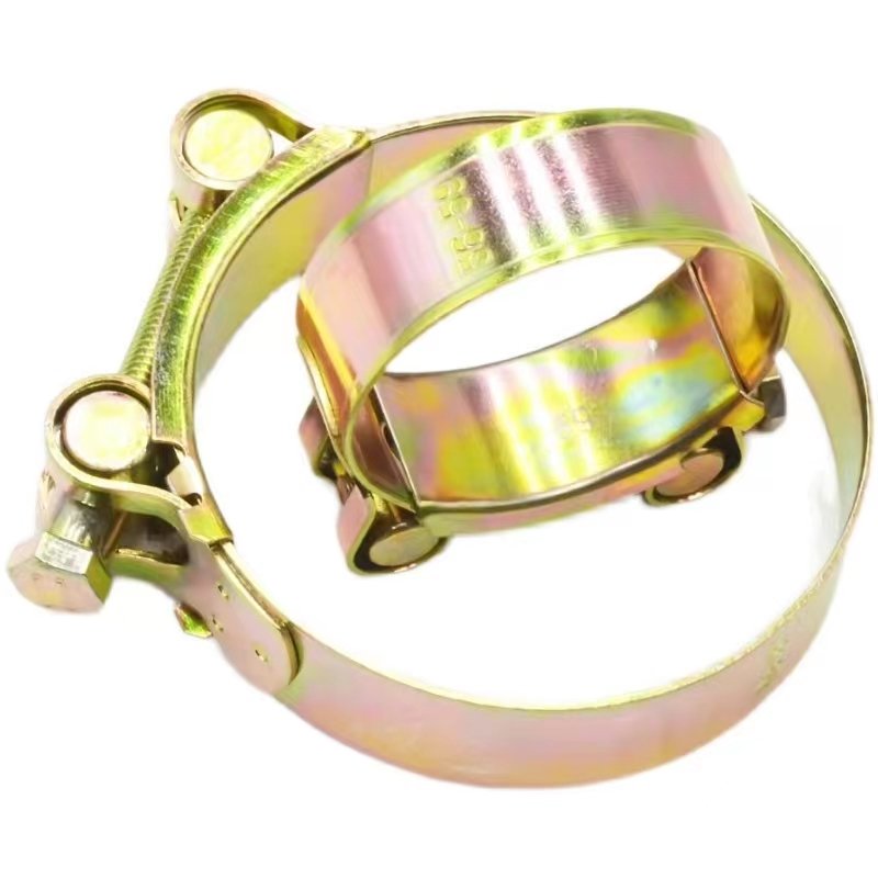European Style Hose Clamp High Pressure Quick Coupling Pipe Clips Single Bolt Hose Clamp