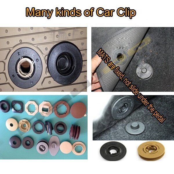 Wholesale Carpet Screws Clips Button Plastic Good Quality Black Nylon Auto Floor Mats Clips Fastener