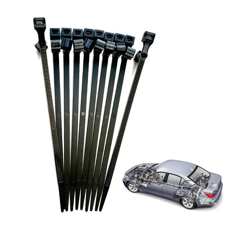 Auto Car Cable and Wire Fastener Nylon Releasable Self Locking Cable Strap and Cable Ties