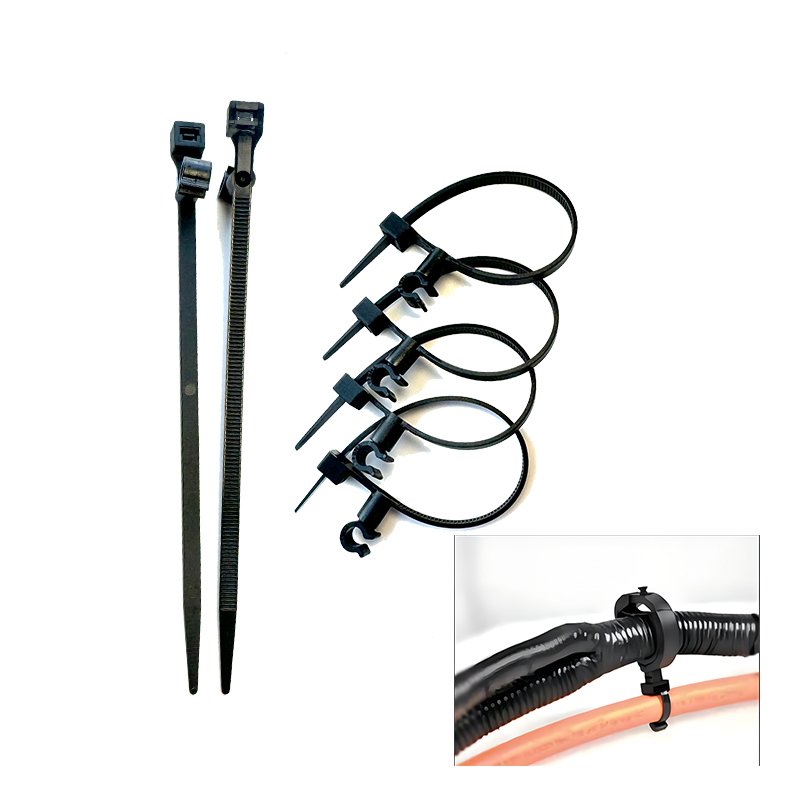 Auto Car Cable and Wire Fastener Nylon Releasable Self Locking Cable Strap and Cable Ties