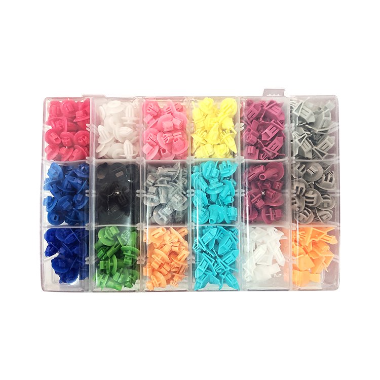 High quality Universal Clip Car Rivets White Bonnet Prop Rod Clips Support Clamp Holder Panel Fender Bumper clips