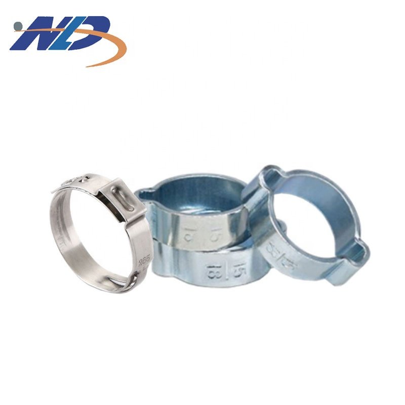 Wholesale High Quality Stainless Steel Auto Parts Pex Pipe One Ear Pinch Clamp Thin Thickness Clip Single Ear Hose Clamps