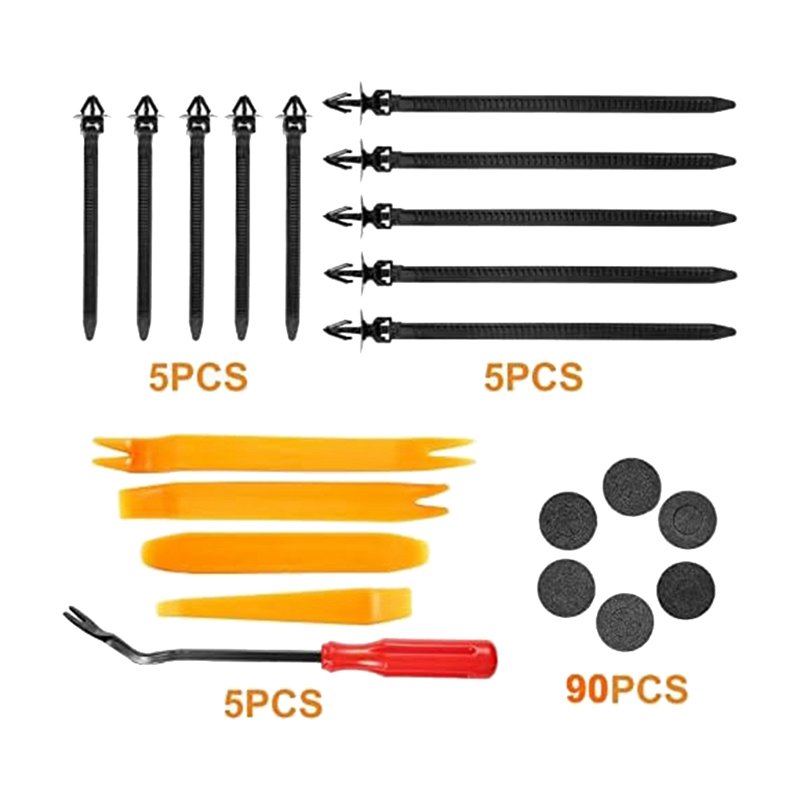 925Pcs Car Bumper Retainer Clips Plastic Rivets Fasteners Handle Rod Clip, 26 Sizes Auto Push Pin Rivets Set