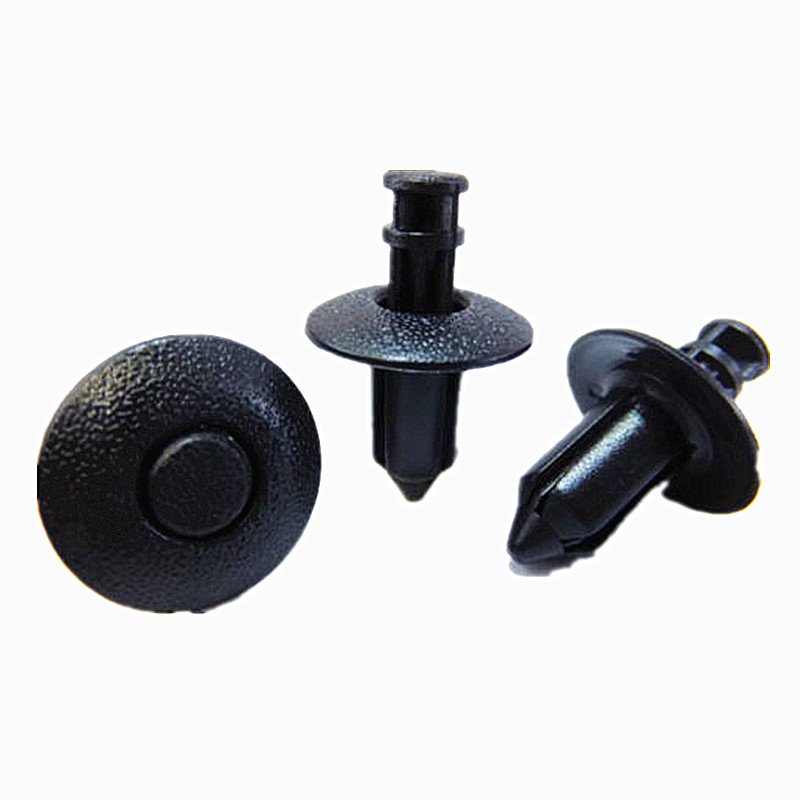 High Quality 8mm Plastic Car Fender Door Panel Fastener Clip Black Bumper Retainer Rivet Car Styling Clips