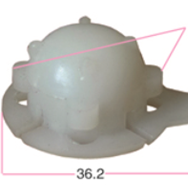 YT1761General Automobile Plastic Card Buckle Wiper Medium Ball Head Bowl Buckle Card Clip Wiper Hat Plastic Accessories