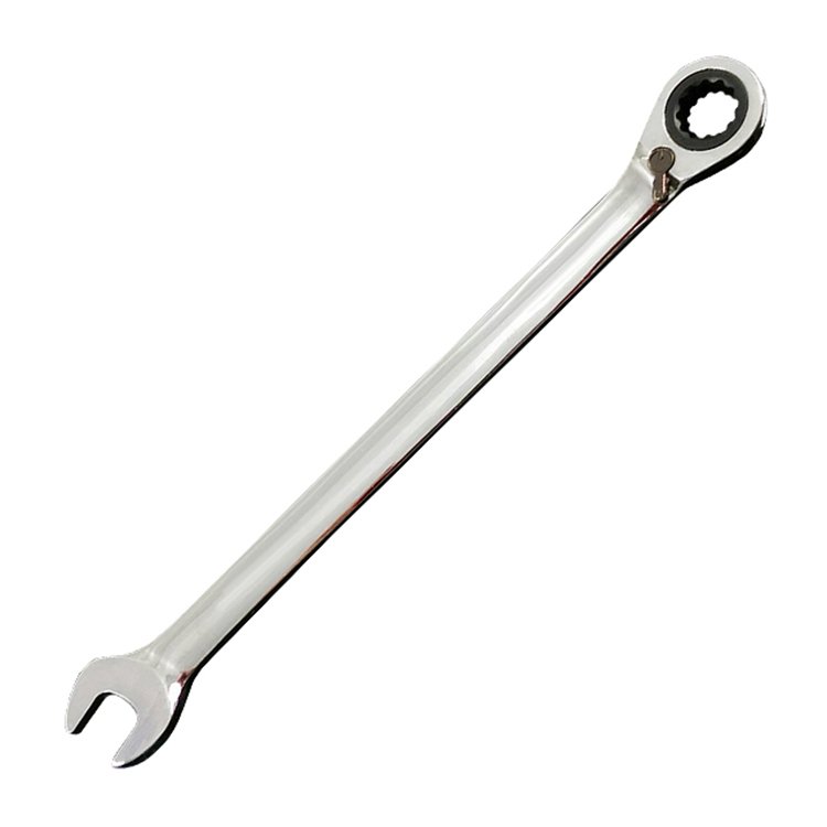 Ratchet Gear Spanner Ratcheting Wrench Combination Set Auto Repair Mirror Tools with Plastic Tray