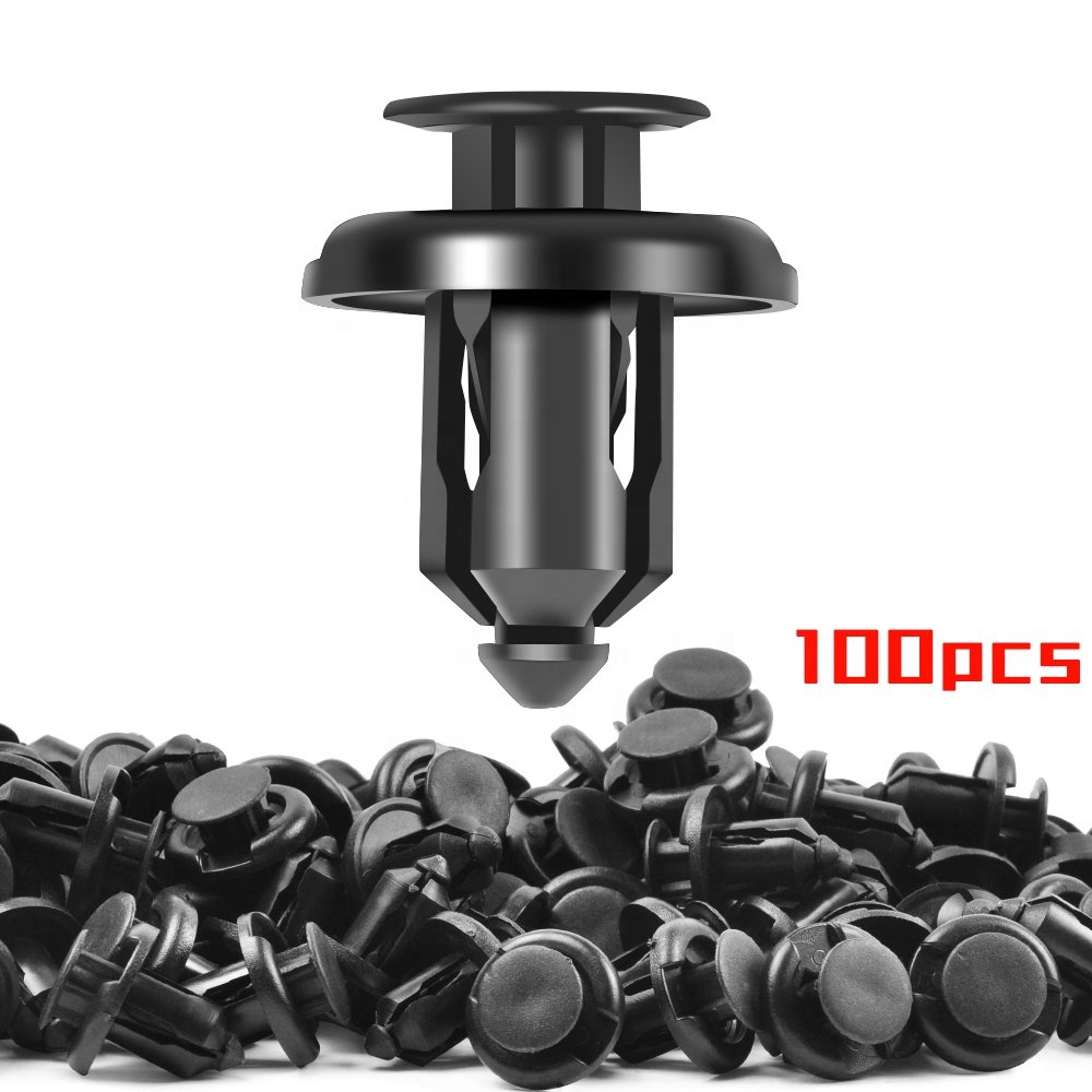 QGZ051 100PCS Bumper Clip 10mm Fender Liner Clip for Honda CR-V Accord Civic and Acura Plastic Rivet Retainer Clip 91503-SZ3-003