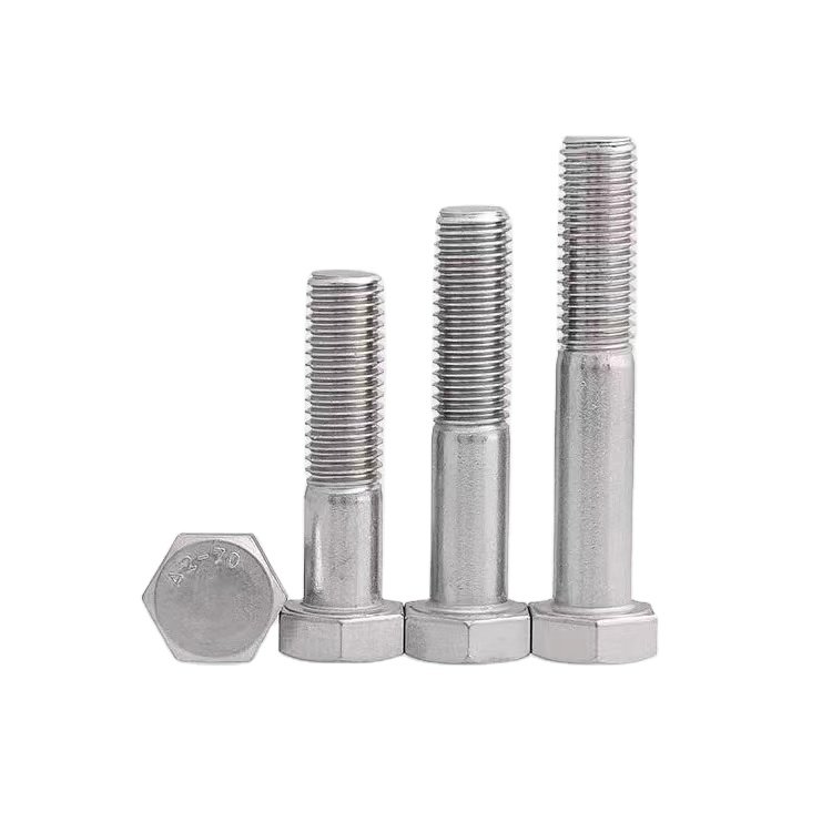 automotive spare parts high strength hex bolts fastener zinc plated HDG DIN931/933 hex bolt nut BSW UNC building construction