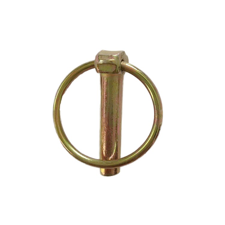China OEM Custom CNC Zinc-plated Carbon Steel Safety Pin for Tractor Spring pin for agricultural vehicles Insurance pin