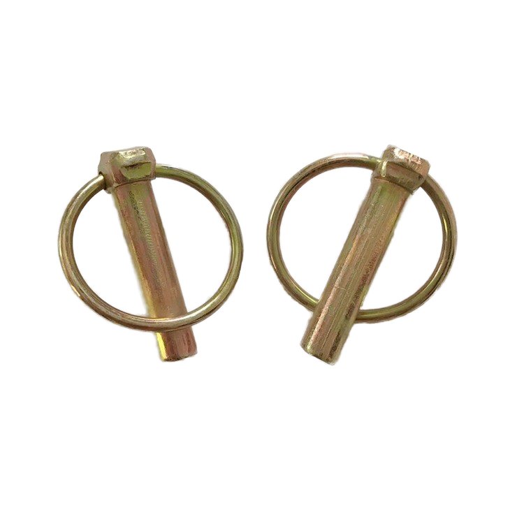 China OEM Custom CNC Zinc-plated Carbon Steel Safety Pin for Tractor Spring pin for agricultural vehicles Insurance pin