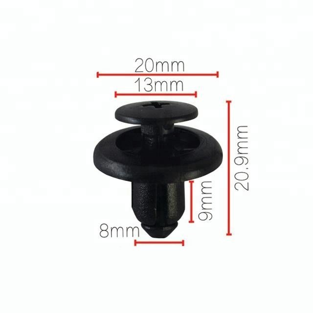 OEM No.90467-07146 Automotive Parts Accessories Push Type Auto Plastic Fastener Front Bumper Retainer Clips for Clips