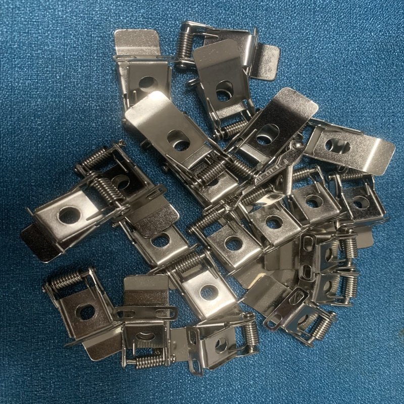 Manufacture 65mm Fixed Stainless Steel Spring Clip for Led Ceiling Lamp Spotlight Panel Clip