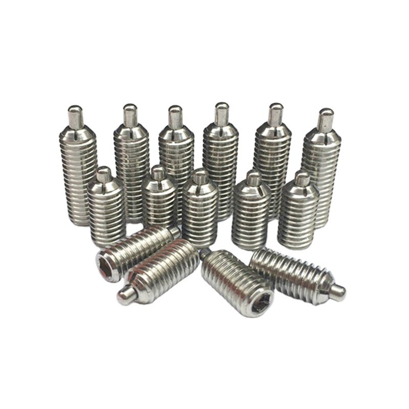 Retractable Index Plungers Spring Plunger Stainless Steel Fasteners Ball Plunger with Plain Surface Treatment