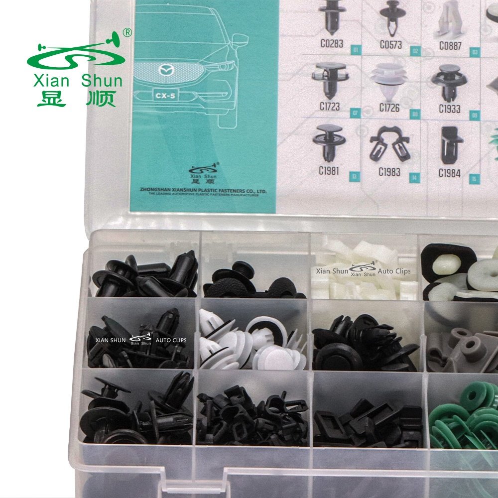 XianShun 428pcs Assortment Kits Car Fastener Clips for MAZDA CX-5 2017~Present Universal Car Repair Assorted kit