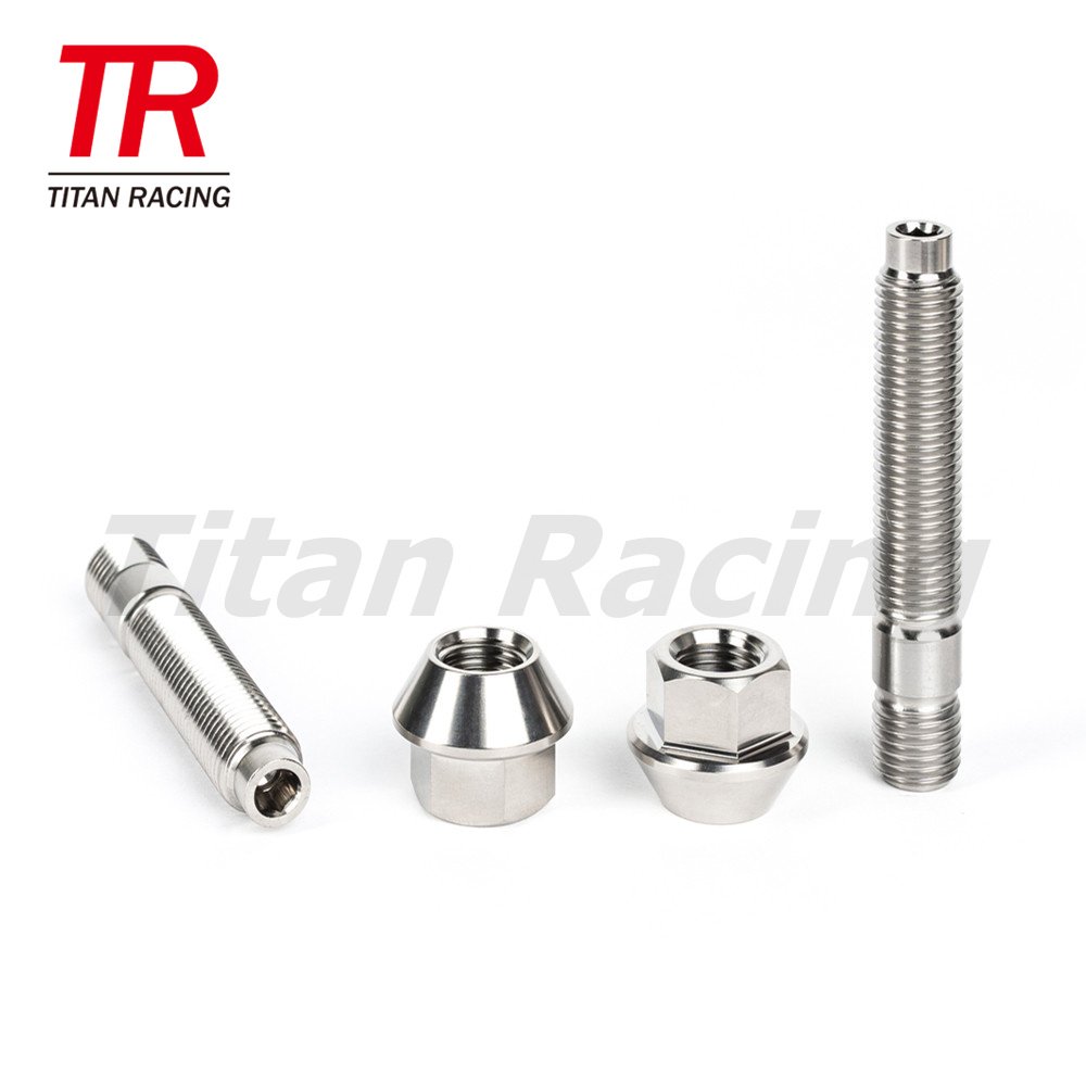Factory Gr5 Titanium Wheel Stud Conversion Kit M14 1.5mm Ti64 Wheel Stud for BMW/Audi/Honda
