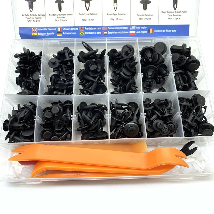 229 PCS Car Body Retainer Clips Set Auto Fastener Clip Fastener Remover Auto Push Pin Rivets With Disassembly Tool
