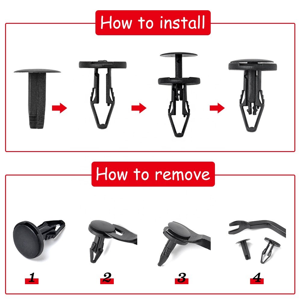 11589291 Push Clip for Chevrolet Cadillac Buick Ford - Trim Bumper Fasteners Fender Liner Retainer Clips