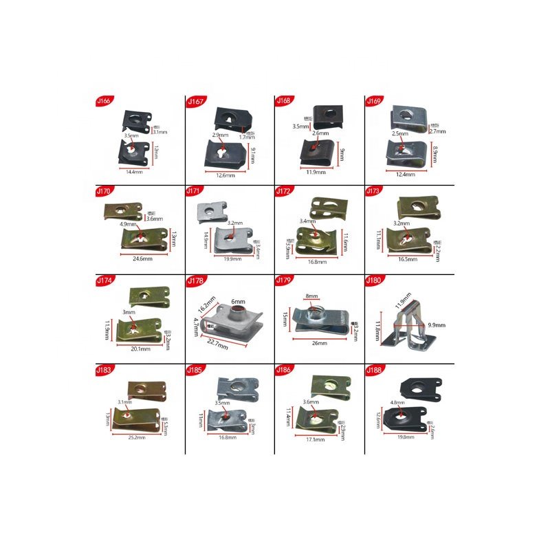 Car Industry Auto Parts Factory Supply Iron Sheet Iron Clip Fastwire Gasket Clip Clip J57