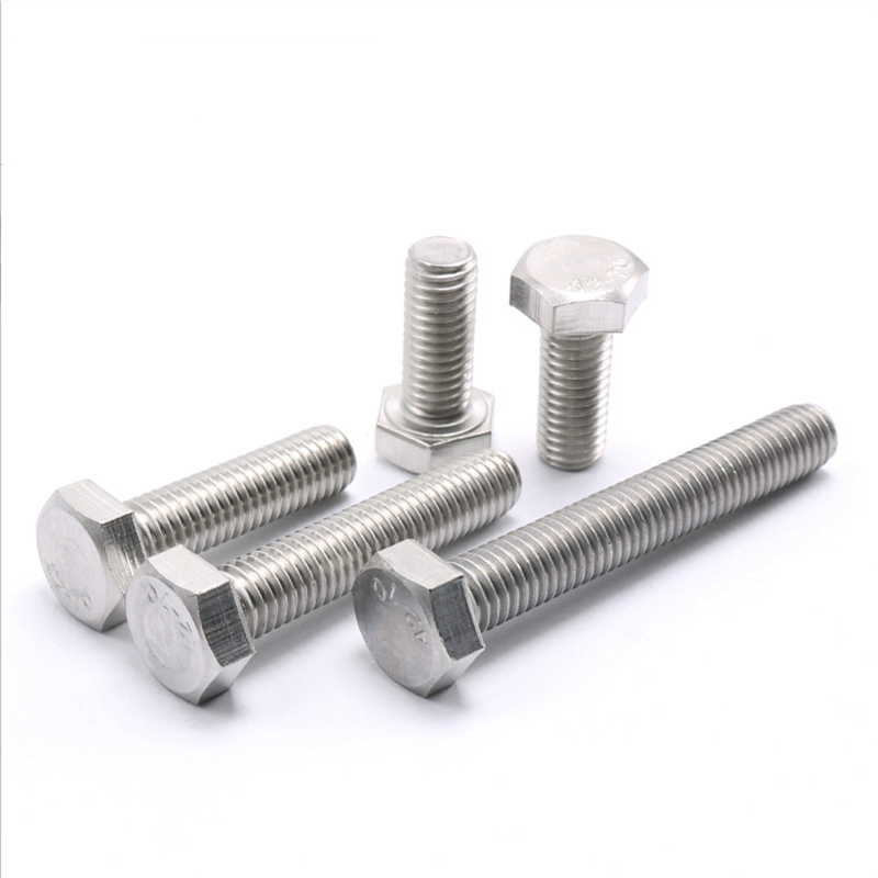 M6 M8 M10 M12 M24 SUS316 304 Stainless Steel A2 A7 Auto Fasteners Hex Bolts DIN933
