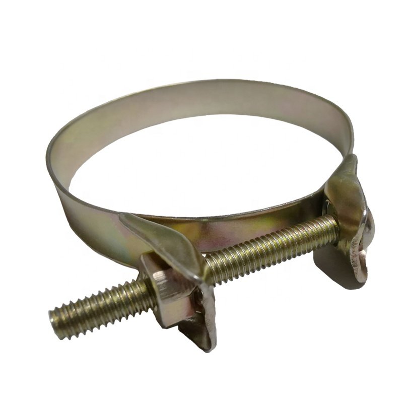 Heavy-Duty Steel Air Filter Hose Clamp for Car Auto Galvanized Iron with Zinc Finish for Intake Pipe Clamping